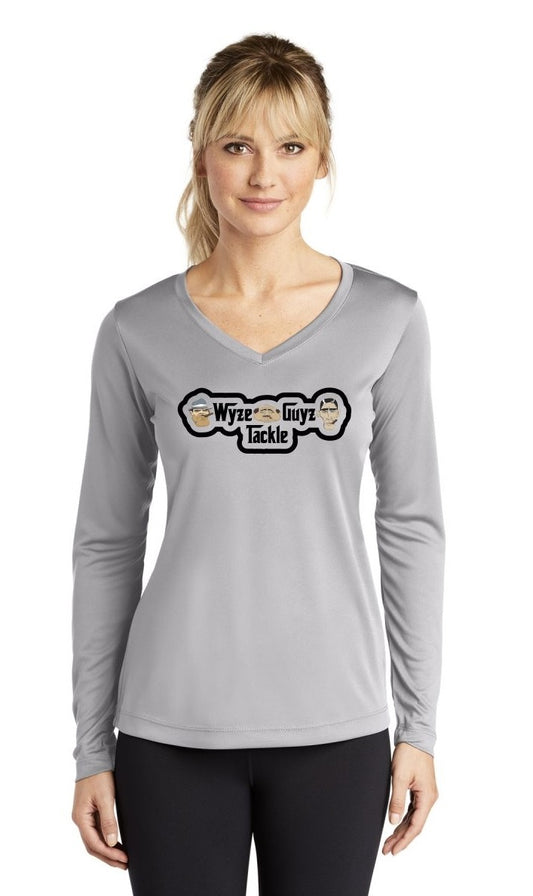 WGT Ladies LS V-Neck Performance Shirt UPF 50+