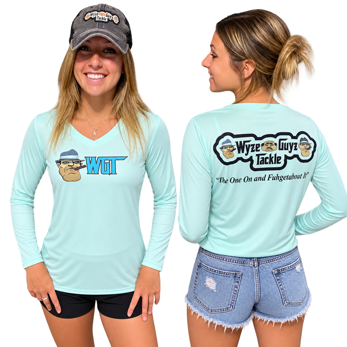 WGT Ladies V-Neck LS Performance Shirt