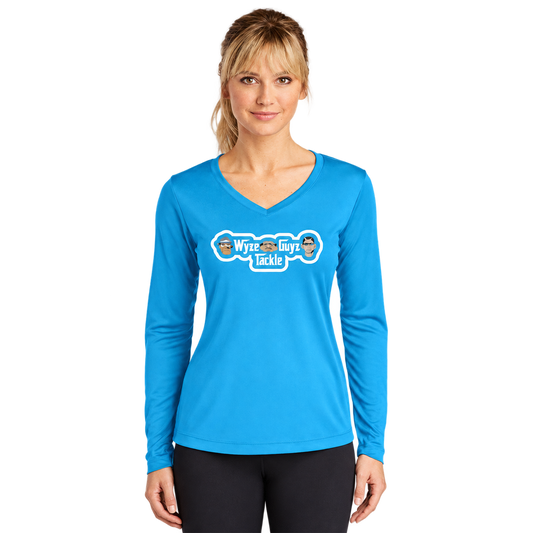WGT Ladies LS V-Neck Performance Shirt UPF 50+